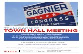 Gagnier For Congress - Education Town Hall Flier