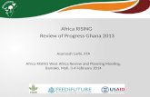 Africa RISING review of progress Ghana 2013