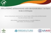 Africa RISING achievements with demonstration / on farm trials in Ethiopia