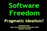 Software Freedom: Pragmatic Idealism?