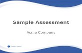 Sample assessment