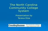 The North Carolina Community College System