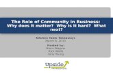 The Role of Community in Business