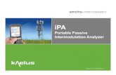 iPA Battery Powered, Portable Passive Intermodulation Test Analyzer