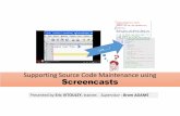 130823   eric vitouley - supporting source code maintenance using screencasts