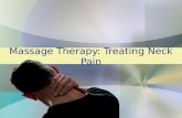 Massage therapy- treating neck pain