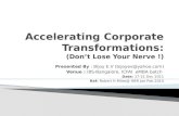 Accelerating Corporate Transformations Last