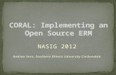 CORAL: Implementing an open source ERM