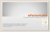 EFactorLabs Marketing Portal Overview