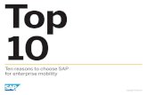 Top 10 Reasons to Choose SAP for Enterprise Mobility