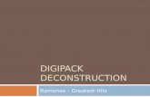 Digipack deconstruction - the ramones