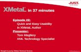 Quick and Easy Usability in XMetaL Author