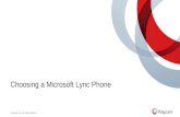 Choosing a Microsoft Lync Phone from Polycom