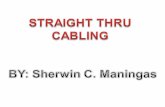 Straight thru cabling