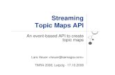 Streaming Topic Maps API