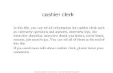 Cashier clerk