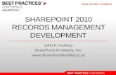 DEV212 SharePoint 2010 Records Management Development