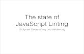 The state of JavaScript Linting - Deutsche Version
