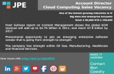 JPE Cloud Computing sales vacancies