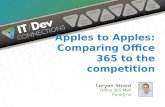 Apples to apples - comparing Office 365 to the competition