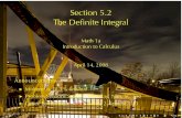 Lesson 26: The Definite Integral