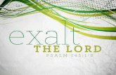 Exalt the Lord