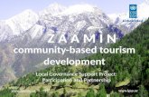 Community Based Tourism Development in Zaamin district, Uzbekistan