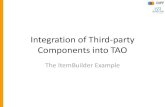 TAO DAYS - Integration of 3rd party components into TAO
