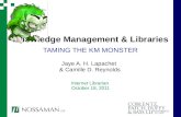 KM & Libraries Taming the KM Monster