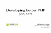 Developing better PHP projects