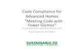 Code Compliance for Advanced Homes – Meeting Code with Fewer Gizmos
