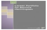 Career portfolio for bernice henningsen