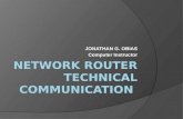Network router technical communication