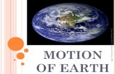 Motion of earth