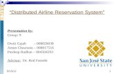 Distributed Airline Reservation System