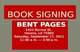 Book signing — Bent Pages