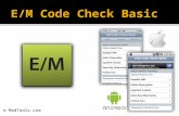 E/M Code Check Basic Overview
