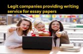 Professional legit essay writing done to help you with school assignments