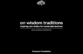 Cranmore Foundations - Why Wisdom Traditions?