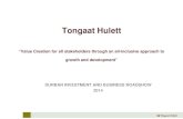Tongaat Hullett - Durban Investment Roadshow