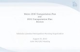 2030 and 2035 Transportation Plans Review