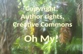 Copyright, author rights, creative commons