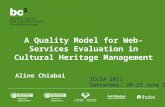A Service Quality Model for Web-Services Evaluation in Cultural Heritage Management