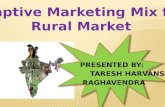 Marketing Mix for Rural market