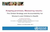 Keeping Promises, Measuring Results: The Global Strategy and Accountability for Women’s and Children’s Health