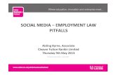 Social media - Employment Law Pitfalls
