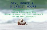 Sex, Booze, and 3 credit hours
