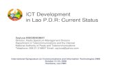ICT Development in Lao P.D.R, 2008