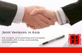 Asian Joint Ventures   Keys To Success