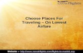 Choose Places For Traveling – On Lowest Airfare